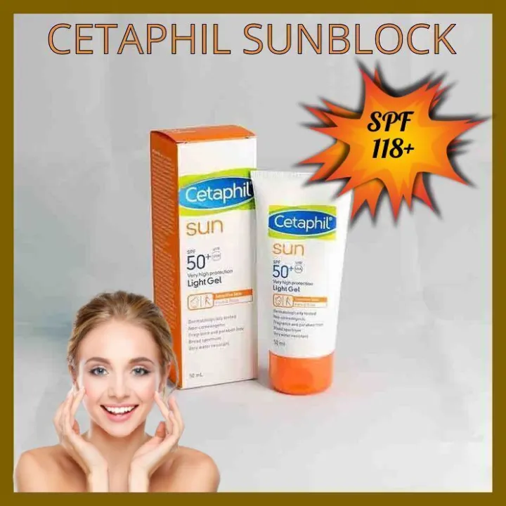 Cetaphil Sunblock SPF 118+ Light Gel (Face & Body) 118ml/sunscreen
