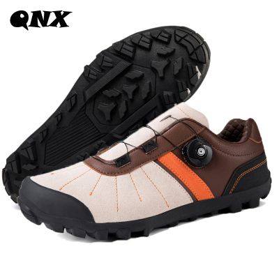 QNX-TB185 Mens Hiking Shoes with BOA Non-Slip Breathable Climbing Boots Wearable Training Sneakers Outdoor Trekking Shoes 39-50