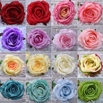 [AYIQ Flower Shop] ล็อต10ชิ้น8 10เซนติเมตรประดิษฐ์ดอกกุหลาบหัวดอกไม้แต่งงานหมั้นพรรคดอกไม้ปลอมบ้านสวนอุปกรณ์ตกแต่งฟลอเรส