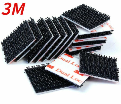 3M SJ3550 Dual Lock Black Mushroom Reclosable Fastener Tape with Bacing VHB Adhesive Type 250 25.4*25.4mm 20/30/40pcs