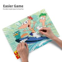 Phineas And Ferb 300ชิ้นของเล่นเด็กผู้ชายการเรียนรู้ของขวัญปริศนาคำทาย