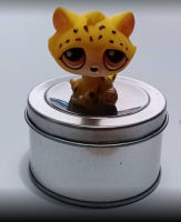 ฟิคเกอร์ LPS แมว Leopard #388 Cheetah ชุด Around The World "AFRICA" สีเหลืองตาสีส้ม