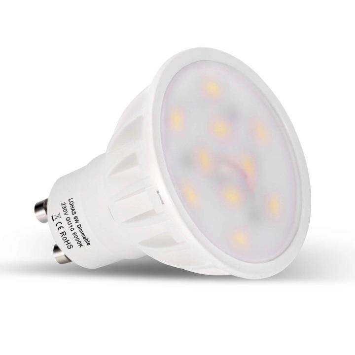 Spot Light Dimmable GU10 Base 6W LED Lamp Beautiful 6000K 500lm Day