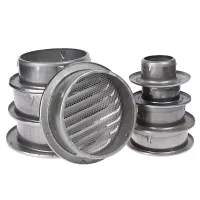 Stainless Steel Exterior Wall Air Vent Grille Round Ducting Ventilation Grilles 70/80/100/120MM Exhaust Fans