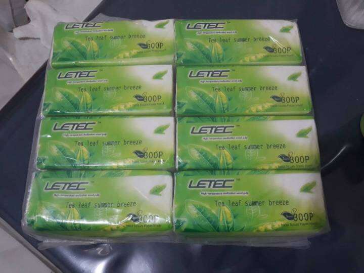 (300 sheets x 8 Packs) Organic green tea Facial Tissue Paper towel 3