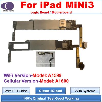 ปลดล็อกเมนบอร์ดฟรี Icloud สำหรับ3ลอจิกบอร์ดของ Ipad Mini A1599 A1600พร้อมชิปเต็มรูปแบบ