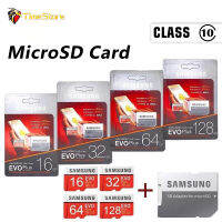 SAMSUNG Micro TF/SD Memory Card 128GB 64GB 32GB 16GB 8GB คลาส 10 SDXC Grade EVO Plus Class 10 UHS-3 TF/SD Cards Trans Flash drive MicroSD 100%Original Produc