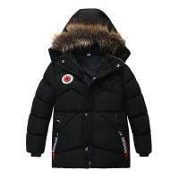 LUQUTCR ฤดูหนาวใหม่อุ่นหนายาวชายเสื้อขนสัตว์ Hooded Plush ซับ Heavy Outerwear สำหรับเด็กเด็ก Windbreak Coat