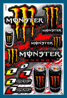 สติกเกอร์ Monster Energy (สองกระป๋อง) สติกเกอร์แต่งรถ สำหรับรถมอเตอร์ไซค์ ติดรถยนต์ หมวกกันน็อค โลโก้  Stickersยอดฮิต จำนวน 1 แผ่น