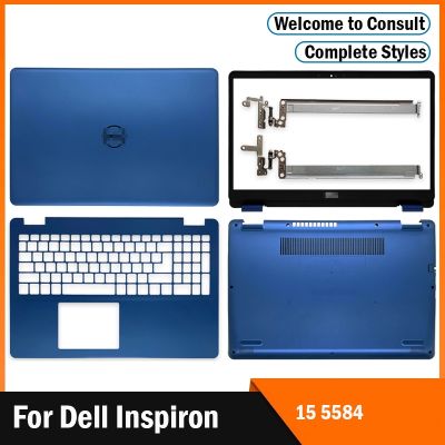 Newprodectscoming New Top Back Cover For Dell Inspiron 15 5584 LCD Back Cover/Front Bezel/Hinges/Palmrest/Bottom Case Laptop Housing Cover Blue
