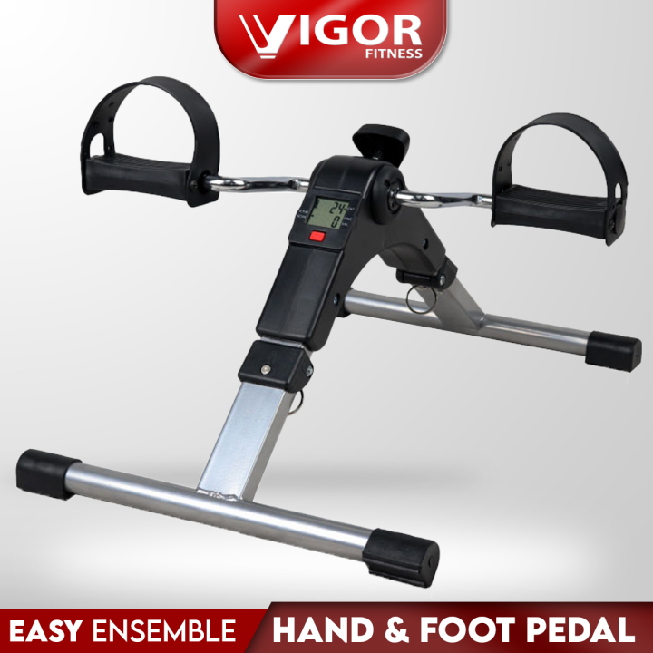 Foldable Hand and Foot Pedal Under Desk Exercise Bike with Display