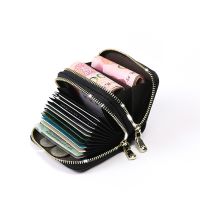 【CW】¤™  1 pc 2 Layers Card Holder Leather Credit  Cards Female Business Wallet tarjetero hombre
