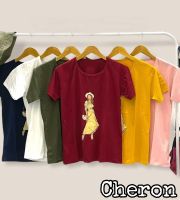 Cheron 20308-KAOS รูปสี่เหลี่ยมผืนผ้าเสื้อเชิ๊ตสตรีแบบ Distro Chick เสื้อยืดแขนสั้นทัมเบลอร์ราคาถูกเสื้อยืดผ้าฝ้ายเสื้อยืดลำลองใหม่ล่าสุดสำหรับวัยรุ่นเสื้อผ้าลำลองผู้ใหญ่ ABG เกาหลีสไตล์เกาหลี