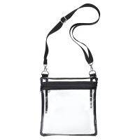 Transparent Shoulder Messenger Bag Stadium Approved Wallet-Perspective Oblique Back Concert Bag