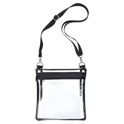 Transparent Shoulder Messenger Bag PVC Rafting Bag Stadium Approved Wallet-Perspective Oblique Back Concert Bag