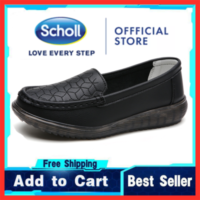 scholl women shoes scholl Womens leather sandal shoes scholl ladies shoes Kasut wanita scholl women slippers scholl casual sandal for women Scholl Womens Bohemia sandals Womens Boat Shoes Flat Loafers Shoes-2027