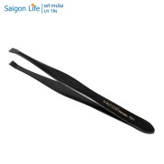 Nhíp Đầu Bằng Cán Đen Vacosi Flat Tweezers T01