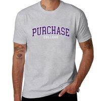 Suny Purchase-แบบอักษรวิทยาลัยเสื้อยืดคอกลมอะนิเมะ