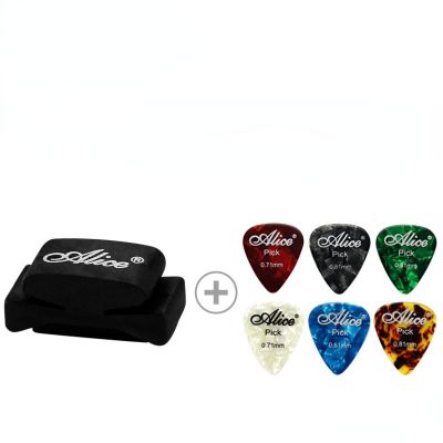 6pcs Black Rubber Guitar Pick Holder Fix on Headstock for Guitar Bass Ukulele Guitar Kit  Paddle Storage Guitar Bass Accessories