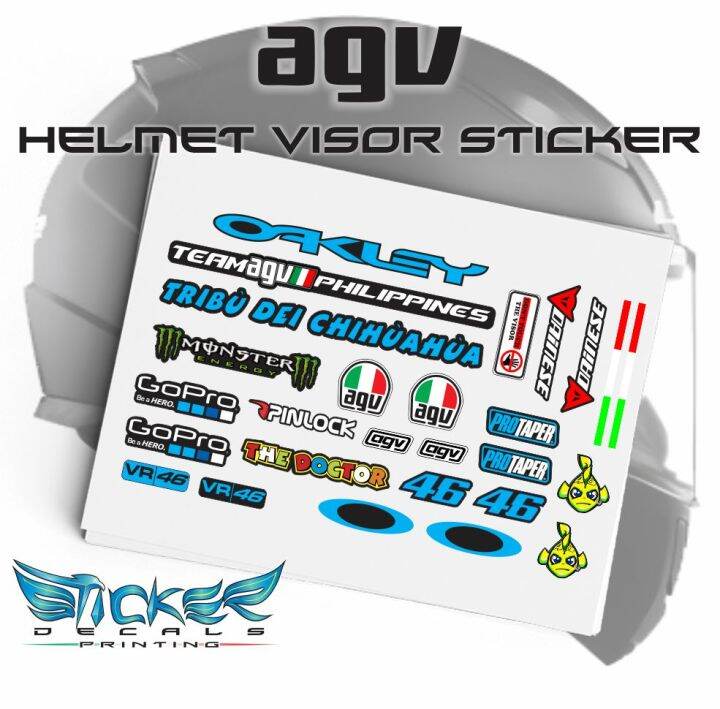 AGV Helmet Visor Sticker Lazada PH