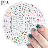 [COD] Fullbeauty nail art watermark stickers new popular flame bird European and floral fresh style