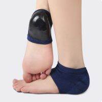 ▨ Silicone Heel Protector Sleeve Heel Spur Pads for Relief Plantar Fasciitis Feet Care Skin Repair Anti-crack Pad Half-yard Socks