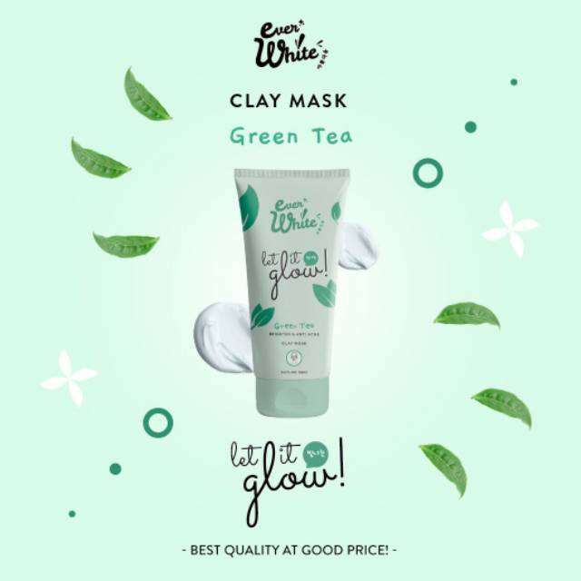 everwhite clay mask green tea