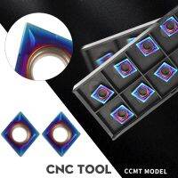 CCMT09T304 NK9010 CCMT09T308 NK9010 คาร์ไบด์ CNC เครื่องกลึงโลหะแทรกคุณภาพสูงนาโนสีน้ําเงินตัดใบมีดตัดภายใน