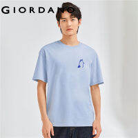 GIORDANO Men Pets Series T-Shirts Crewneck Short Sleeve Tee 100% Cotton Small Print Fashion Casual Summer Tshirts 91093155