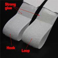 2.5cmx5m/Pairs Black White Magic Tape Hook and Loop Self Adhesive Fastener Tape Strip with Strong Glue for Home Supplies