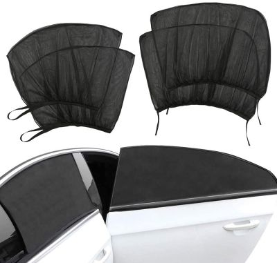 hot【DT】 4/2/1Pcs Car Styling Accessories Side Window Curtain Rear window Cover UV Protection Sunshade Shield