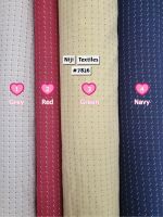 ผ้าทอญี่ปุ่น ผ้ายานดาย ลายบาก 2 สี Japanese Yarn Dye Cotton 100% 2 Colors Plus Sign Design