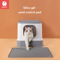 Kims Cat Litter Mat EVA ซิลิโคนกันน้ำ Litter Mat ทรายกันลื่น Cat Pad Washable Bed Mat Clean Pad ผลิตภัณฑ์