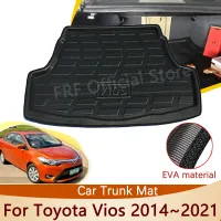 สำหรับ Toyota Vios XP150 150 Yaris L ซีดาน2014 ~ 2021 2019 2017 2015อุปกรณ์เสริมด้านหลัง Mats ชั้นถาด Liner พรมกันน้ำ