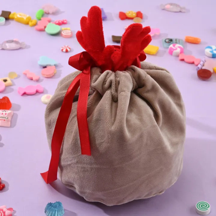 chocolate-bag-storage-bag-draw-string-bags-antlers-bags-gift-bag-christmas-candy-bag-velvet-candy-bag