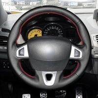 【CW】✱  Braids on Car Steering Renault 3 SM3 Scenic Kangoo 2 Fluence (ZE) NV250 Leather Cover Trim