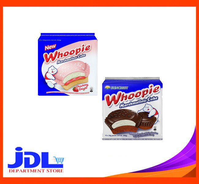 JDL WHOOPIE MARSHMALLOW CAKE CHOCOLATE/STRAWBERRY 10'S (1 PACK) Lazada PH