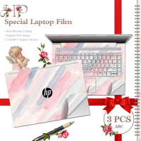 ตัดสติ๊กเกอร์แล็ปท็อปจังหวะสีชมพูลายแล็ปท็อปสำหรับแล็ปท็อป HP 14-bs, 14-dy, 14s-cf, Compaq, Spectre X360,15-bs, 15s-du, 15S-Eq ชุดสมุดจดรูปลอกคอมพิวเตอร์