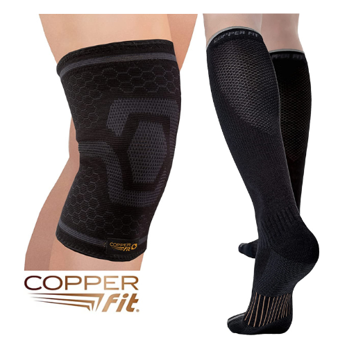 Copper Fit Energy Unisex EasyOn/EasyOff Knee High Compression Socks