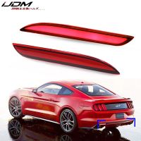 Ijdm ไฟสะท้อนกันชน LED 3D ออปติกสำหรับ Ford Mustang Ftion 2015-2017ส่วนท้าย/เบรคหรือไฟสัญญาณเลี้ยวไฟตัดหมอกหลัง