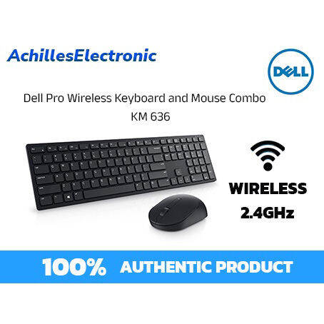 Genuine Dell KM636 USB Wireless Keyboard And Mouse Combo (White - View #9