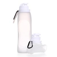 500Ml Silicone Water Bottle Collapsible Sport Portable Cup Foldable Lightweight Drinking Bottles Cycling Travel Outdoor Sports