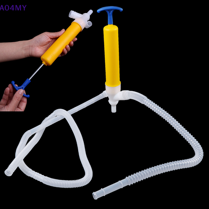 huwobei3792797 Fuel Oil Diesel Hand Siphon Pump Manual Hand Transfer Petrol Liquid Fluid Pump