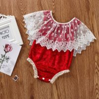 Photo  Props for Baby Girls 0-3Month Princess Lace Jumpsuit Monthly Party Photo Wear Newborn Photography Outfit Sets  Packs