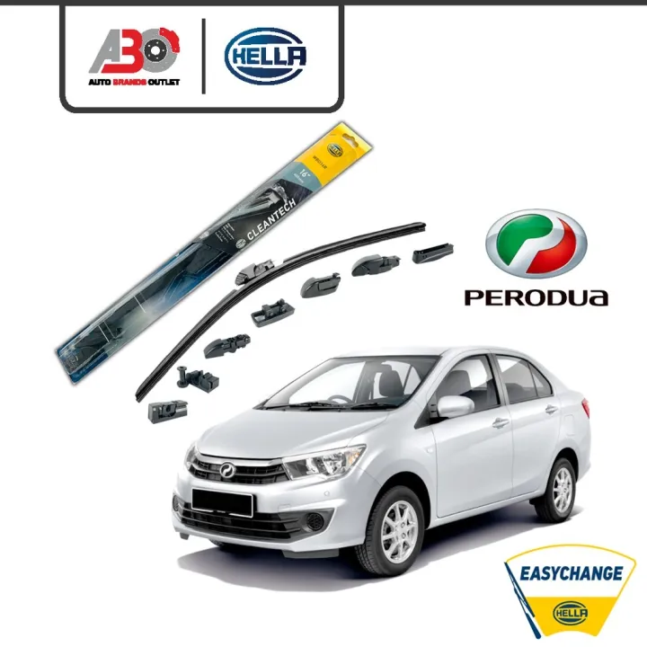 car wiper HELLA Nanotechnology Wiper Blades Set Perodua Bezza All Gen