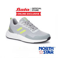 Bata บาจา ยี่ห้อ North Star รองเท้าสนีคเกอร์ รองเท้าลำลอง Sneakers Flyknit รองเท้าผ้าถักใส่สบาย ระบายอากาศได้ดี สำหรับผู้ชาย รุ่น NISHI สีเทา 8202040