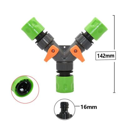 1/4 Quot; 3/4Quot; 2/4-Way ตัวแยกสายฉีดน้ำสวน Y-ประเภทรดน้ำตัวเชื่อมต่อก๊อกน้ำสวนสำหรับก๊อกน้ำกลางแจ้งและก๊อกน้ำ