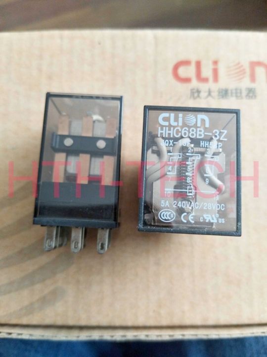 hhc68b-3z-ac220v-hh53p-ac220v-รีเลย์กลาง5a-240v-11พิน