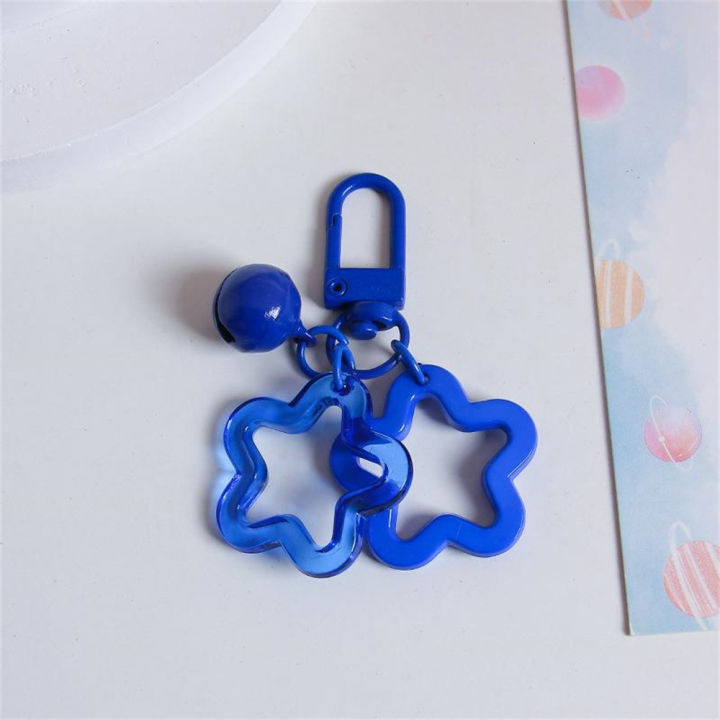 macarone-keychain-womens-keychain-bag-keyring-five-pointed-star-keychain-elegant-keychain-bell-pendant-keychain