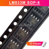 10Pcs LM833M SOP8 LM833 LM833MX SOP-8 SOP SMD Dual Audio เครื่องขยายเสียงชิป IC ใหม่